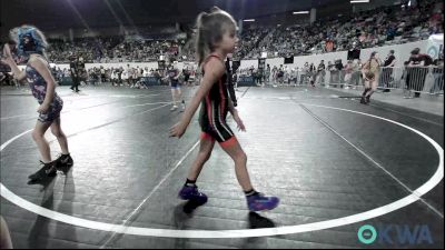 43 lbs Rr Rnd 2 - Norah Guinup, Garage Dawgs vs Tatum Jones, Ponca City Wildcat Wrestling