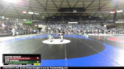 94 lbs Round 1 - Karver Peasley, Inland Northwest Wrestling Training Center vs Jack Bowdish, South West Washington Wrestling Club