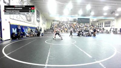 165 lbs Quarterfinal - Christian Stoeber, Fountain Valley vs Brian Battulga, South Torrance