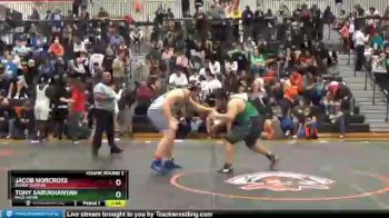 285 lbs Champ. Round 2 - Tony Sarukhanyan, Palo Verde vs Jacob Norcross, Bishop Gorman