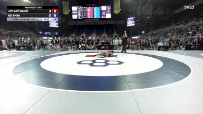 100 lbs Cons. Sub-rd Of 32 - Jayland Davis, IN vs Eli Shea, CT