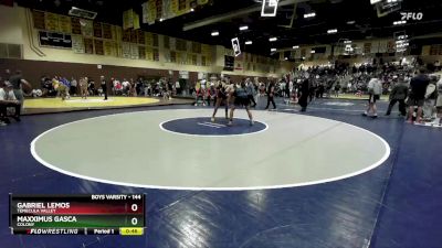 144 lbs Cons. Round 5 - Maxximus Gasca, Colony vs Gabriel Lemos, Temecula Valley