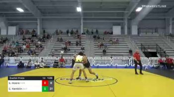 160 lbs Quarterfinal - Bruce Moore, Young Guns Orange vs Cj Hamblin, Team Shutt North