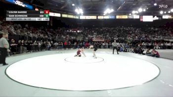 3A 132 lbs 1st Place Match - Eian Schwecke, Kendrick vs Colter Barzee, West Side