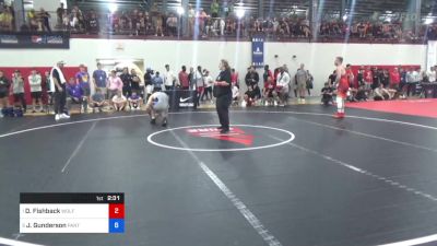 86 kg Semifinal - Dylan Fishback, Wolfpack Wrestling Club vs John Gunderson, Panther Wrestling Club RTC