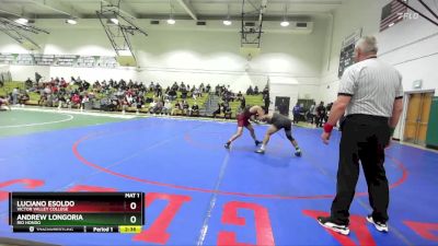 157 lbs 9th Place Match - Andrew Longoria, Rio Hondo vs Luciano Esoldo, Victor Valley College