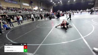 122 lbs Semifinal - Crosby Miller, Pikes Peak Warriors vs Foster Schroeder, Steel City Reloaded WC