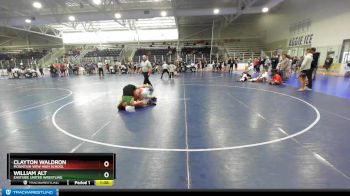 150 lbs Cons. Round 3 - Clayton Waldron, Mountain View High School vs William Alt, Eastside United Wrestling