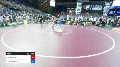 138 lbs Rnd Of 128 - Hunter Gordon, VT vs Carlos Valdiviezo, CA