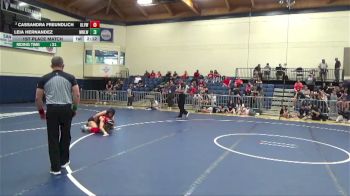 1st Place Match - Leia Hernandez, Menlo NCWA WOMEN vs Cassandra Freundlich, UNLV-WOMEN
