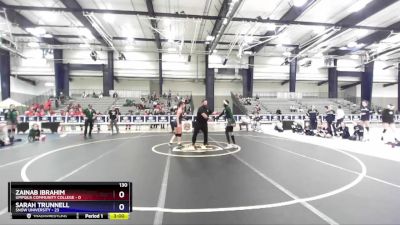 130 lbs Round 1 (3 Team) - Sarah Trunnell, Snow University vs Zainab Ibrahim, Umpqua Community College