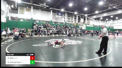 110 lbs Consi Of 16 #2 - Ryan Ball, Somers-north Salem vs Austin Zimmerman, St Joesphs Collegiate