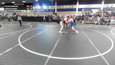 190 lbs Round Of 64 - Dylan Sprinkles, Simi Valley HS vs Gabrian Myers, Legends Of Gold LV