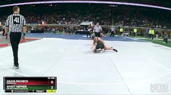 D1-138 lbs Semifinal - Wyatt Hepner, Grosse Pointe South HS vs Julius Pacheco, Davison HS