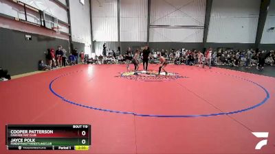 74 lbs Round 2 - Cooper Patterson, Cascade Mat Club vs Jayce Polk, FordDynastyWrestlingClub