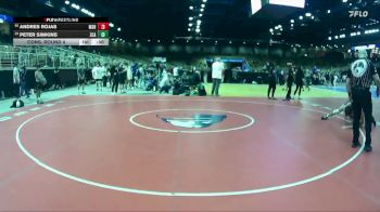 165 lbs Cons. Round 4 - Andres Rojas, Miami Southridge Hs vs Peter Simkins, Zephyrhills Christian