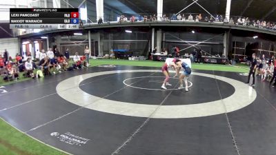 95 lbs Lexi Pancoast, Pennsylvania Blue vs Navjot Waraich, California Red