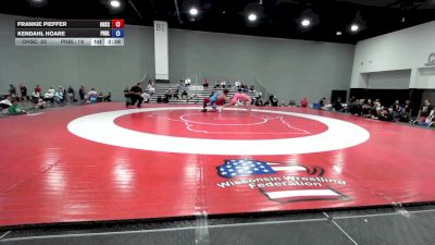 215 lbs Frankie Pieffer, Ohio Scarlet FS vs Kendahl Hoare, Pennsylvania Blue