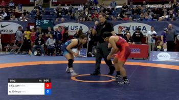 68 kg Consolation - Iman Kazem, Menlo Wrestling Club vs Ashlynn Ortega, New York Athletic Club