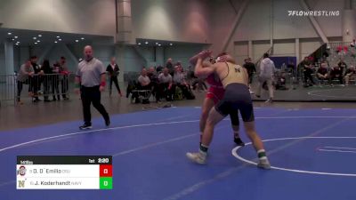 141 lbs Consi Of 4 - Dylan D`Emilio, Ohio State vs Joshua Koderhandt, Navy