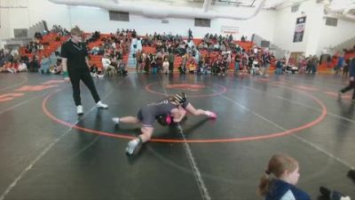 115 lbs 1st Place Match - Gabbie Hetzel, Thermopolis Middle School vs Jaylee Larson, Thermopolis Middle School