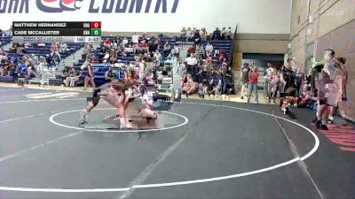 141-147 lbs Round 2 - Matthew Hernandez, Unattached vs Cade McCallister, Unattached