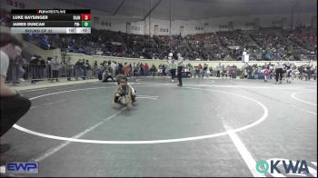 49 lbs Round Of 32 - Luke Baysinger, Blanchard Youth Wrestling Club vs James Duncan, Pin-King All Stars