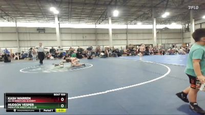 58 B 1st Place Match - Kash Warren, All In Wrestling Academy vs Hudson Vesper, Middleton Wrestling Club