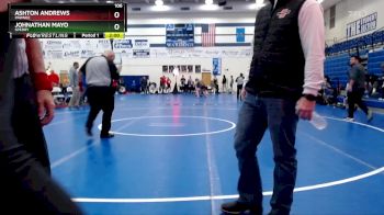 106 lbs Quarterfinal - Ashton Andrews, Pawnee vs Johnathan Mayo, Sperry