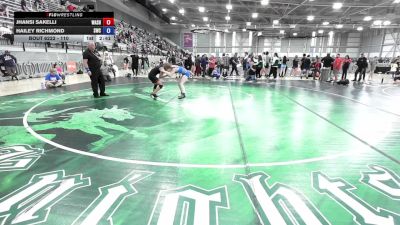 110 lbs Cons. Semis - Jhansi Sakelli, Washington vs Hailey Richmond, Steelclaw Wrestling Club