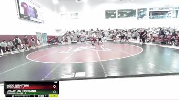 149 lbs Round 1 (3 Team) - Jonathan Moedano, Palomar College vs Aldo Quintero, Mt. SAC (White)