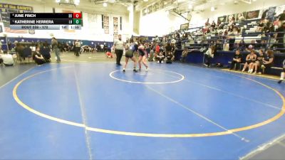 170 lbs Quarterfinal - Katherine Herrera, La Habra vs June Finch, San Clemente