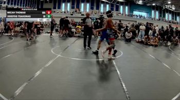 115 lbs Quarterfinal - Xristos Tsakonas, Davenport Broncos vs Micah Thomas, Kongrete Wrestling Academy