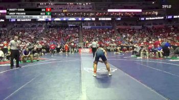 3A-190 lbs Champ. Round 2 - Dusty Cook, Xavier, Cedar Rapids vs Andy Franke, Muscatine