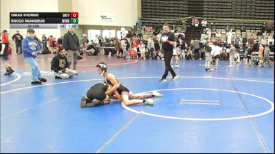 93 lbs Rr Rnd 2 - Onias Thomas, Smitty's Barn Black - ESC vs Rocco DeAngelis, Wrecking Crew Wrestling Academy - ESC