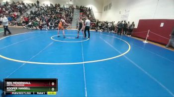 157 lbs Champ. Round 1 - Kooper Hansell, Cokeville vs Ben Mendenhall, Greybull/Riverside