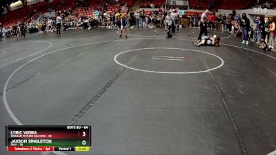 64 lbs Semifinal - Jaxson Singleton, DWA vs Lyric Vieira, Graham Future Falcons