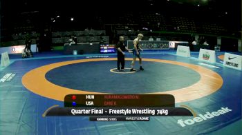 74 kg Quarterfinal - Kyle Dake, USA vs Murad Kuramagomedov, HUN