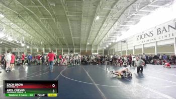 92 lbs Round 3 (4 Team) - Zach Grow, Utah Red vs Axel Cuevas, Colorado Xtreme