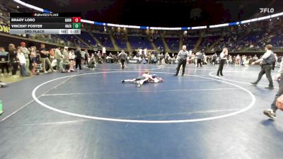 70 lbs 3rd Place - Brady Loro, Garnet Valley vs Vincent Foster, Nazareth