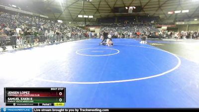 119 lbs Cons. Round 1 - Samuel Eakin Ii, Ilwaco Youth Wrestling vs Jensen Lopez, Toppenish USA Wrestling Club