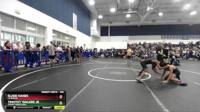 120 lbs Cons. Round 4 - Timothy Walker Jr, Poway Wrestling vs Slade Hanes, La Quinta