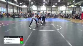 116 lbs Consi Of 4 - Rj Robinson III, Ares vs Aiden Hippen, Clear Lake Middle School