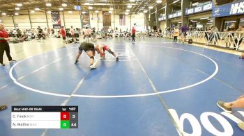 195 lbs Round Of 16 - Caden Finck, Buffalo Valley Wrestling Club - Black vs Noah Mathis, Team Shutt Mutts