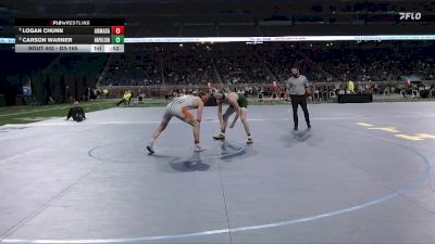 D3-165 lbs 5th Place Match - Logan Chunn, Armada vs Carson Warner, Napoleon