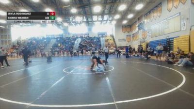 115 lbs Cons. Round 3 - Sierra Webber, Hernando Wrestling Club vs Leyla Rodriguez, Eagle Empire
