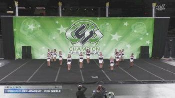 Hession Cheer Academy - Pink Sizzle [2025 L1 Youth Day 1] 2025 CSG Indy Challenge