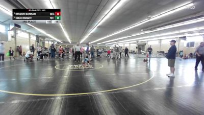 48 lbs 3rd Place - Mason Banker, Ontario vs Niko Knight, Pottsville