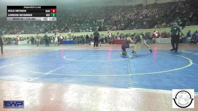 118 lbs Round Of 64 - Kole Hetrick, Blackwell vs London McGinnis, Victory Christian JH