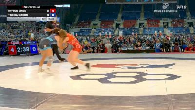 110 lbs Cons. Rd Of 16 - Payton Gines, UT vs Keira Siason, CA